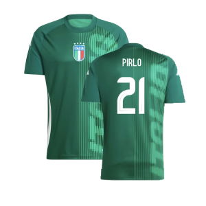2024-2025 Italy Pre-Match Shirt (Green) (PIRLO 21)