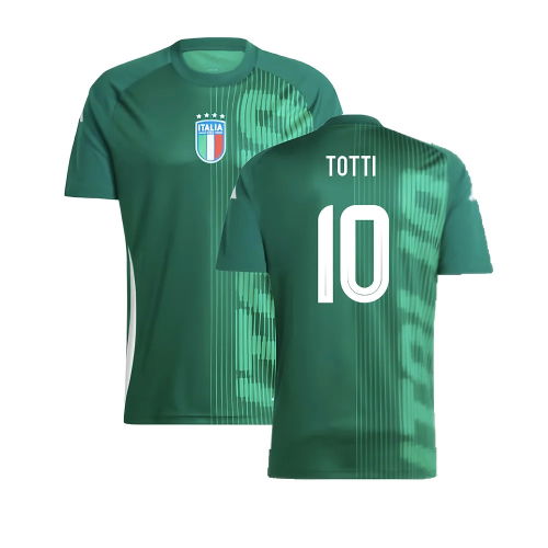 2024-2025 Italy Pre-Match Shirt (Green) (TOTTI 10)