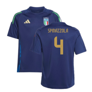 2024-2025 Italy Training Jersey (Navy) - Kids (SPINAZZOLA 4)