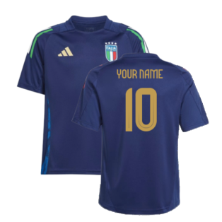 2024-2025 Italy Training Jersey (Navy) - Kids (Your Name)