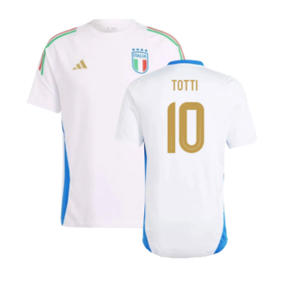 2024-2025 Italy Training Tee (White) (TOTTI 10)