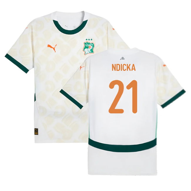 2024-2025 Ivory Coast Away Shirt (Ndicka 21)