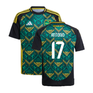 2024-2025 Jamaica Away Shirt (Kids) (Antonio 17)