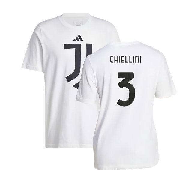 2024-2025 Juventus DNA Graphic Tee (White) (Chiellini 3)