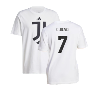 2024-2025 Juventus DNA Graphic Tee (White) (Chiesa 7)