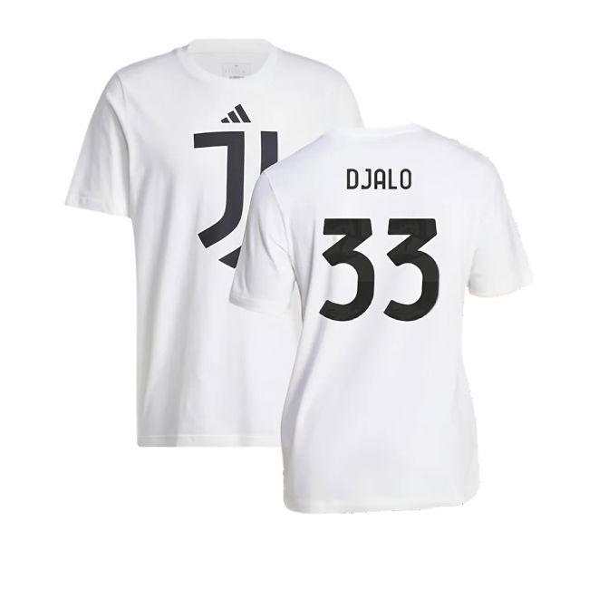 2024-2025 Juventus DNA Graphic Tee (White) (Djalo 33)