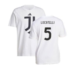 2024-2025 Juventus DNA Graphic Tee (White) (Locatelli 5)