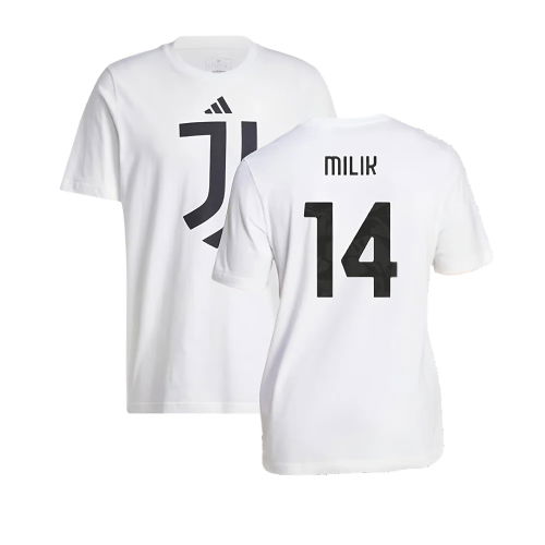 2024-2025 Juventus DNA Graphic Tee (White) (Milik 14)