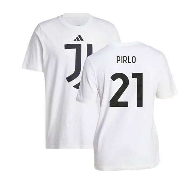 2024-2025 Juventus DNA Graphic Tee (White) (Pirlo 21)