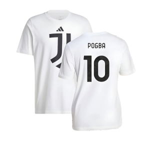 2024-2025 Juventus DNA Graphic Tee (White) (Pogba 10)