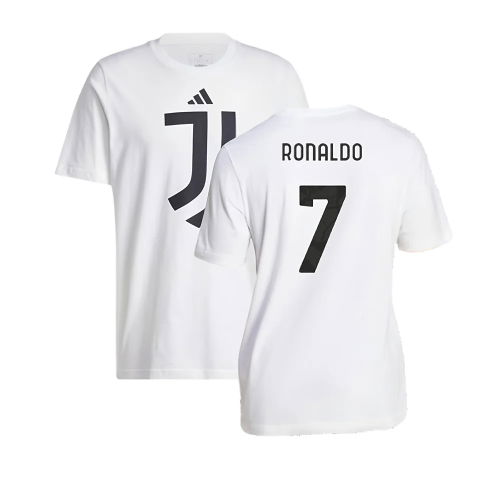 2024-2025 Juventus DNA Graphic Tee (White) (Ronaldo 7)