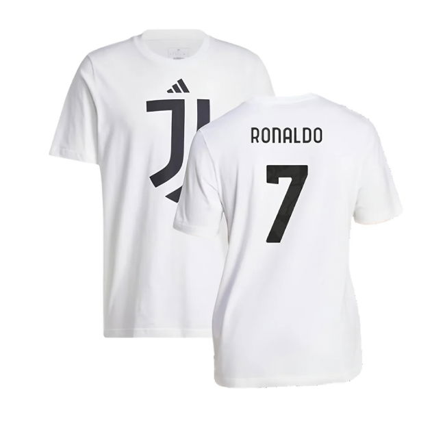 2024-2025 Juventus DNA Graphic Tee (White) (Ronaldo 7)