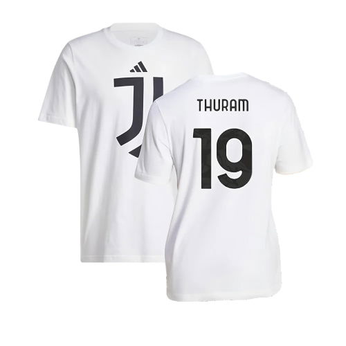 2024-2025 Juventus DNA Graphic Tee (White) (Thuram 19)