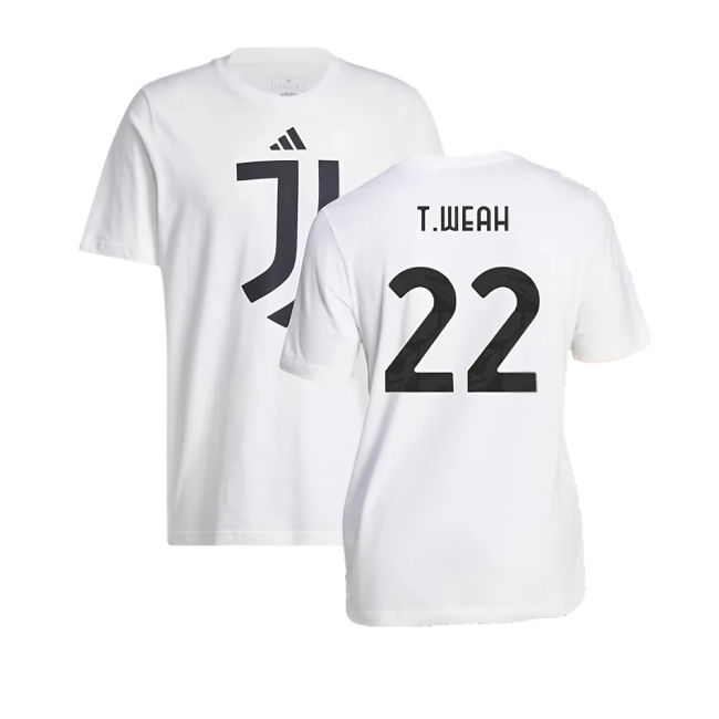 2024-2025 Juventus DNA Graphic Tee (White) (T.Weah 22)