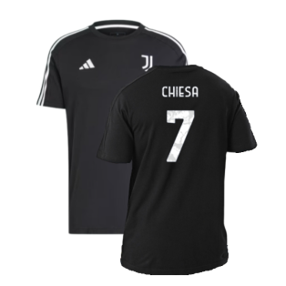 2024-2025 Juventus DNA Tee (Black) (Chiesa 7)