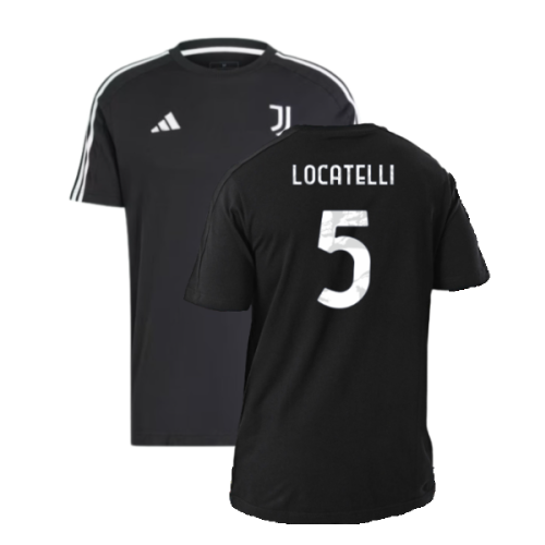 2024-2025 Juventus DNA Tee (Black) (Locatelli 5)