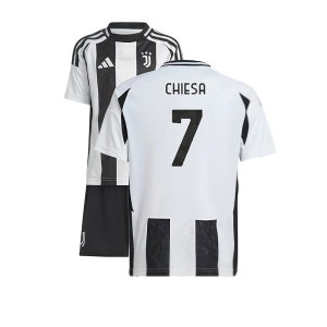 2024-2025 Juventus Home Mini Kit (Chiesa 7)