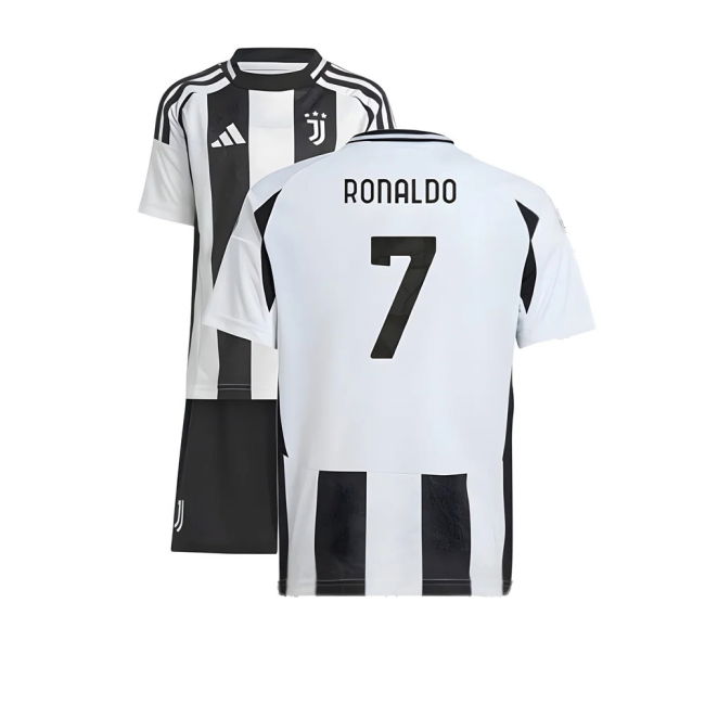 2024-2025 Juventus Home Mini Kit (Ronaldo 7)