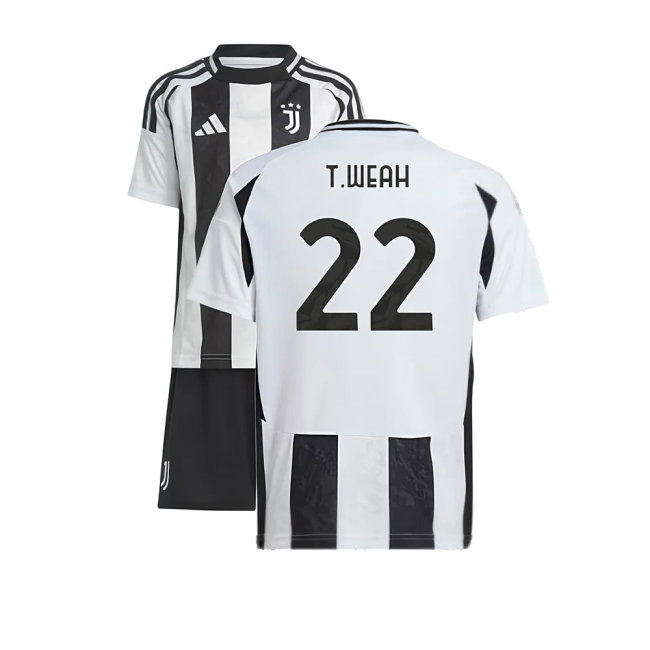 2024-2025 Juventus Home Mini Kit (T.Weah 22)