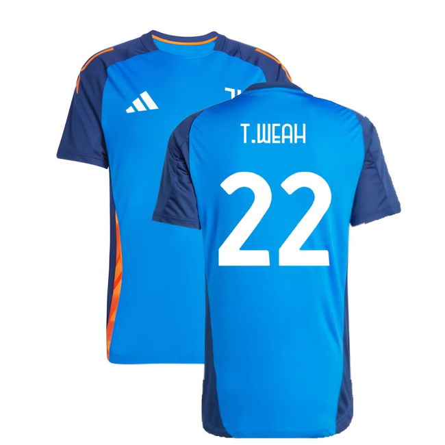 2024-2025 Juventus Training Jersey (Blue) (T.Weah 22)