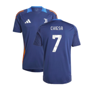 2024-2025 Juventus Training Jersey (Navy) (Chiesa 7)