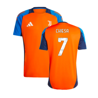 2024-2025 Juventus Training Jersey (Orange) (Chiesa 7)