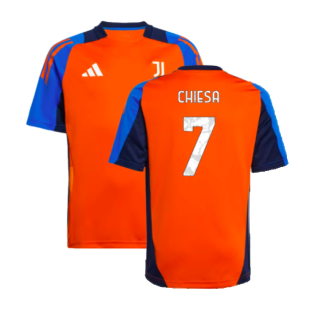 2024-2025 Juventus Training Jersey (Orange) - Kids (Chiesa 7)