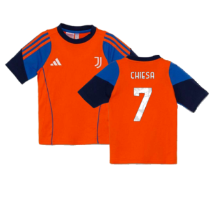2024-2025 Juventus Training Tee (Orange) - Kids (Chiesa 7)