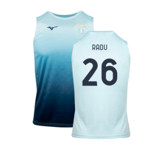 2024-2025 Lazio Graphic Sleeveless Training Shirt (Ice Blue) (Radu 26)