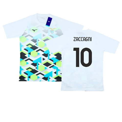 2024-2025 Lazio Pre-Match Jersey (White) (Zaccagni 10)