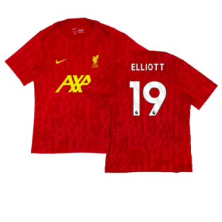 2024-2025 Liverpool Dri-Fit Pre-Match Shirt (Red) (Elliott 19)