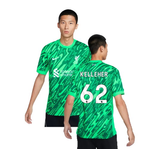 2024-2025 Liverpool Goalkeeper Shirt (Green) (Kelleher 62)