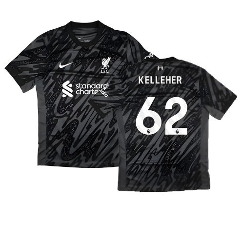 2024-2025 Liverpool Home Goalkeeper Shirt (Black) (Kelleher 62)