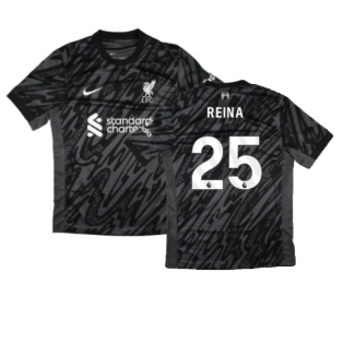 2024-2025 Liverpool Home Goalkeeper Shirt (Black) (Reina 25)