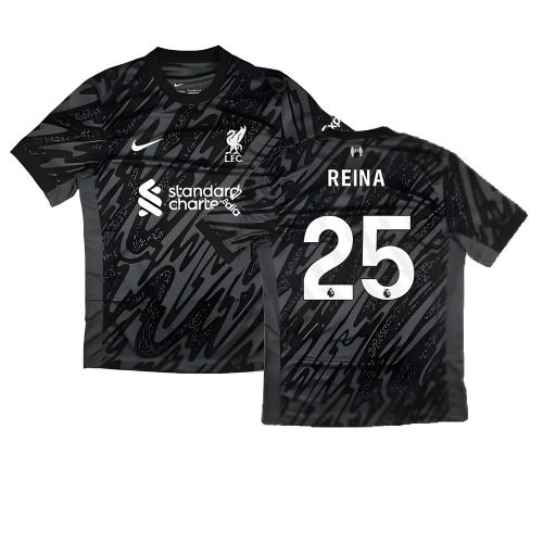 2024-2025 Liverpool Home Goalkeeper Shirt (Black) (Reina 25)