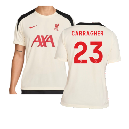 2024-2025 Liverpool Strike SE Training Shirt (Coconut Milk) (Carragher 23)