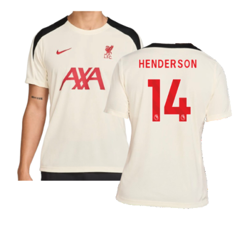 2024-2025 Liverpool Strike SE Training Shirt (Coconut Milk) (Henderson 14)