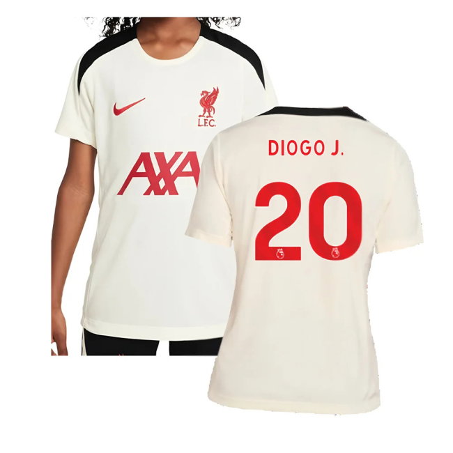 2024-2025 Liverpool Strike SE Training Top (Coconut Milk) - Kids (Diogo J. 20)
