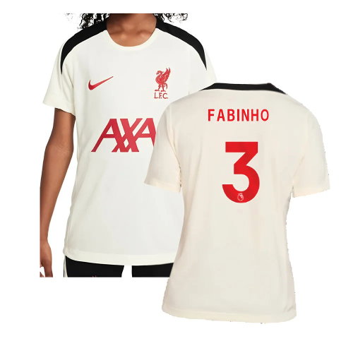 2024-2025 Liverpool Strike SE Training Top (Coconut Milk) - Kids (Fabinho 3)