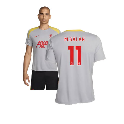 2024-2025 Liverpool Strike Third Shirt (Grey) (M.Salah 11)