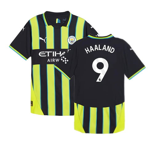 2024-2025 Man City Away Authentic Shirt (Haaland 9)
