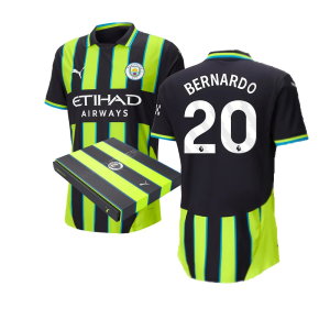 2024-2025 Man City Away Authentic Shirt w/packaging (Bernardo 20)