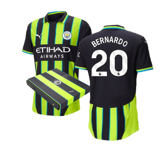 2024-2025 Man City Away Authentic Shirt w/packaging (Bernardo 20)