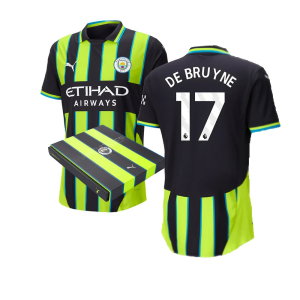 2024-2025 Man City Away Authentic Shirt w/packaging (De Bruyne 17)