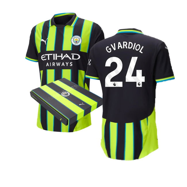 2024-2025 Man City Away Authentic Shirt w/packaging (Gvardiol 24)
