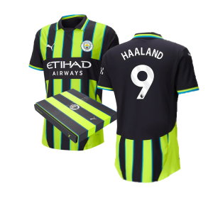 2024-2025 Man City Away Authentic Shirt w/packaging (Haaland 9)