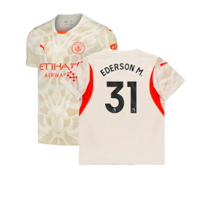 2024-2025 Man City Away Goalkeeper Shirt (Alpine Snow) (Ederson M. 31)