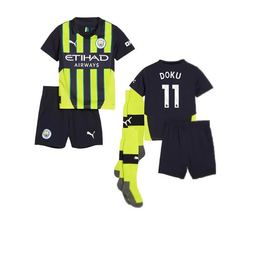 2024-2025 Man City Away Mini Kit (Doku 11)