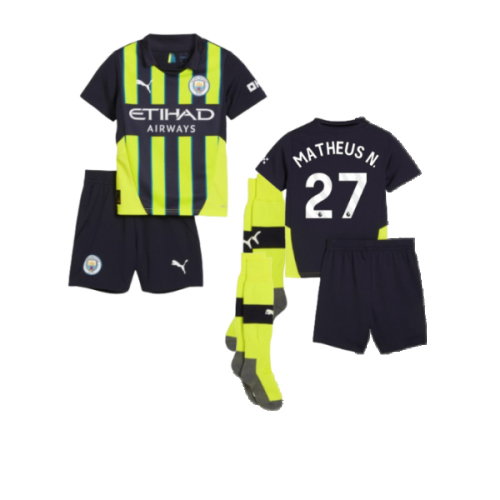 2024-2025 Man City Away Mini Kit (Matheus N. 27)