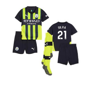 2024-2025 Man City Away Mini Kit (Silva 21)